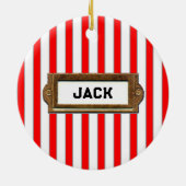 Creative Golf Christmas Keramikornament (Hinten)