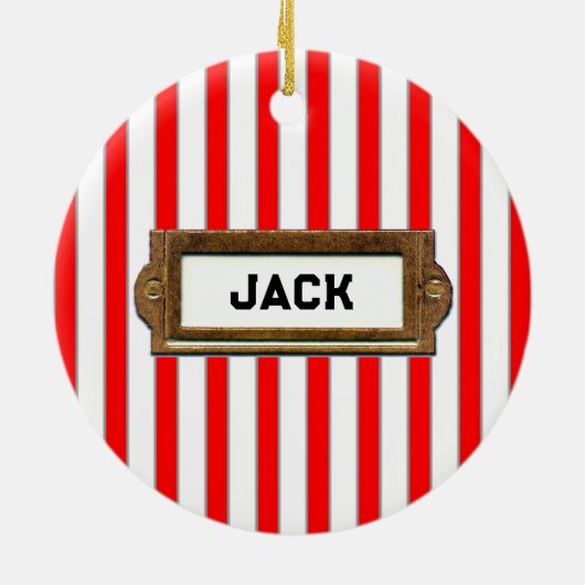 Creative Golf Christmas Keramikornament (Hinten)