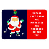 Creative Golf Christmas Magnet (Horizontal)