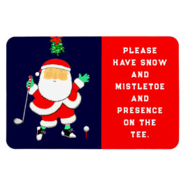 Creative Golf Christmas Magnet