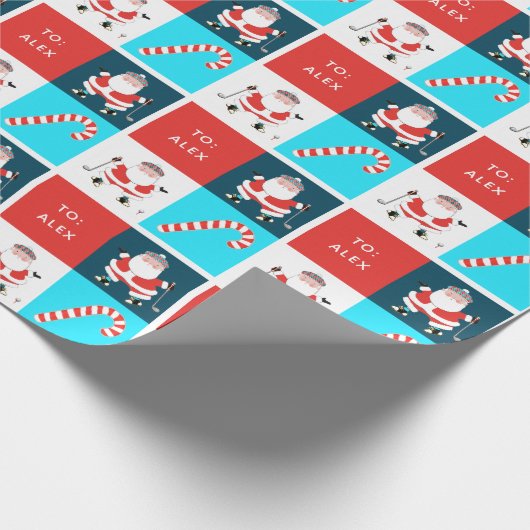 Creative Golf Holiday Geschenkpapier (Ecke)