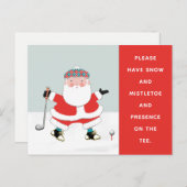 Creative Golf Weihnachts Weihnachtskarte Feiertagspostkarte (Vorne/Hinten)