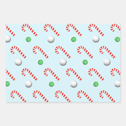 Creative Golf Weihnachtsgeschenk Geschenkpapier Set (Vorderseite 3)