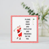 Creative Golf Weihnachtskarte Einladung (Stehend Vorderseite)