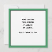 Creative Golf Weihnachtskarte Einladung (Rückseite)