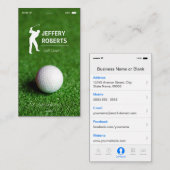 Creative Golfer Golf Coach Visitenkarte (Vorne/Hinten)