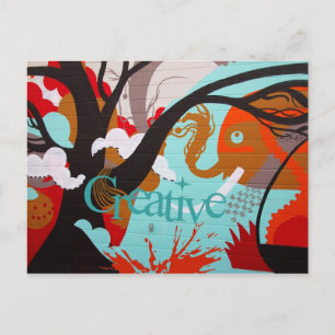 Creative Graffiti Postkarte