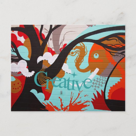 Creative Graffiti Postkarte (Vorderseite)