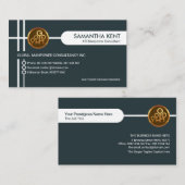 Creative Gray Crisscross Manpower Consultant Visitenkarte (Vorne/Hinten)