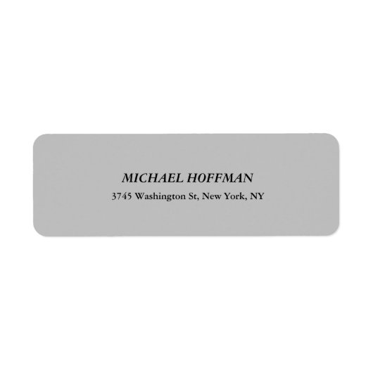 Creative Gray Minimalistisch Classical Italic (Vorne)