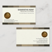 Creative Gray Shade Panels Laufbahnverantwortliche Visitenkarte (Vorne/Hinten)