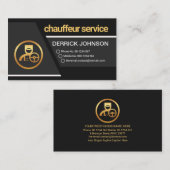 Creative Gray Trapezium Layers Chauffeur Visitenkarte (Vorne/Hinten)