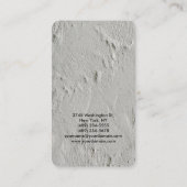 Creative Gray Wall Moderne Elegante Visitenkarte (Rückseite)