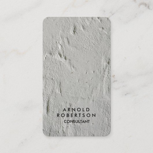 Creative Gray Wall Moderne Elegante Visitenkarte (Vorderseite)