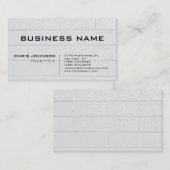 Creative Gray Wall Trendy Stylish Consultant Visitenkarte (Vorne/Hinten)