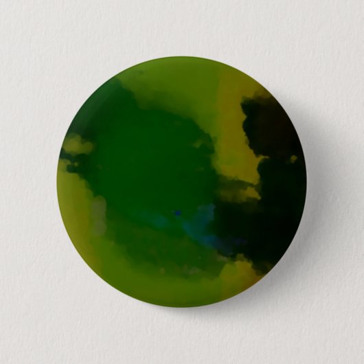 Creative Green Yellow Abstrakt Button (Vorderseite)