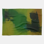 Creative Green Yellow Abstrakt Geschirrtuch (Horizontal)