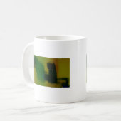Creative Green Yellow Abstrakt Kaffeetasse (Vorderseite Links)