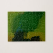 Creative Green Yellow Abstrakt Puzzle (Horizontal)