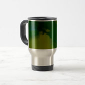 Creative Green Yellow Abstrakt Reisebecher (Vorderseite Links)