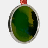 Creative Green Yellow Abstrakt Silbernes Ornament (Rechts)