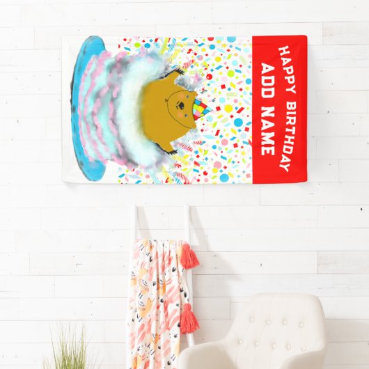 Creative Groundhog Day Birthday Banner (Insitu)