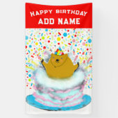 Creative Groundhog Day Birthday Banner (Vertikal)