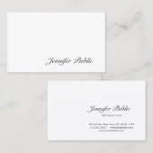 Creative handgeschriebene Kalligrafie Script Moder Visitenkarte (Vorne/Hinten)