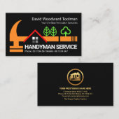 Creative Handyman Hammer Dachkonstruktion Visitenkarte (Vorne/Hinten)
