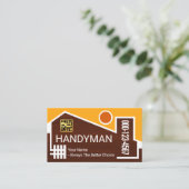Creative Handyman Home Frame Visitenkarte (Stehend Vorderseite)