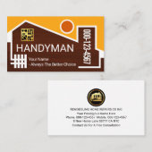 Creative Handyman Home Frame Visitenkarte (Vorne/Hinten)