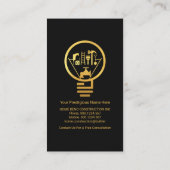 Creative Handyman Tools Bulb Visitenkarte (Rückseite)