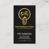 Creative Handyman Tools Bulb Visitenkarte (Vorderseite)