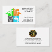 Creative Handyman Tools Gebäude Visitenkarte (Vorne/Hinten)