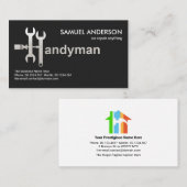 Creative Handyman Tools Motif Handyman Signage Visitenkarte (Vorne/Hinten)