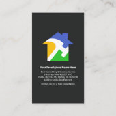 Creative Handyman Zuhause Roof Windows Visitenkarte (Rückseite)