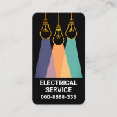 Creative Hanging Gold Lighting Shade Visitenkarte (Vorderseite)