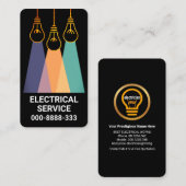 Creative Hanging Gold Lighting Shade Visitenkarte (Vorne/Hinten)