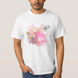 Creative Heart gestreift mit Water Color Splash T-Shirt