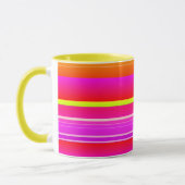 Creative helle Magenta gelb pink künstlerisch gest Tasse (Links)