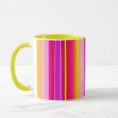 Creative helle Magenta gelb pink künstlerisch gest Tasse (Links)