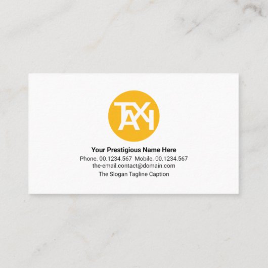 Creative Hello Language Greetings Private Driver Visitenkarte (Rückseite)