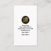 Creative Holzkörnchen Handyman Visitenkarte (Rückseite)