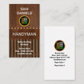 Creative Holzkörnchen Handyman Visitenkarte (Vorne/Hinten)