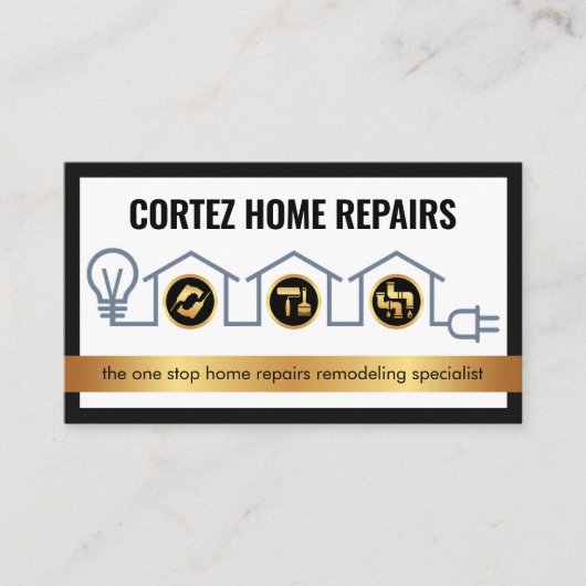 Creative Home Handyman Tools Circuit Wiring Visitenkarte (Vorderseite)