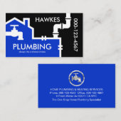 Creative Home Plumbing Pipes System Visitenkarte (Vorne/Hinten)