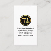 Creative Home Roller Brush Handyman Painter Visitenkarte (Rückseite)