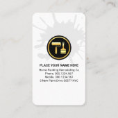 Creative Home Roller Brush Painting Visitenkarte (Rückseite)