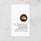 Creative House Paint Brush Visitenkarte (Rückseite)