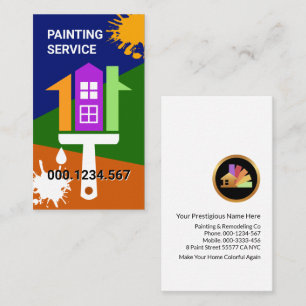 Creative House Paint Brush Visitenkarte